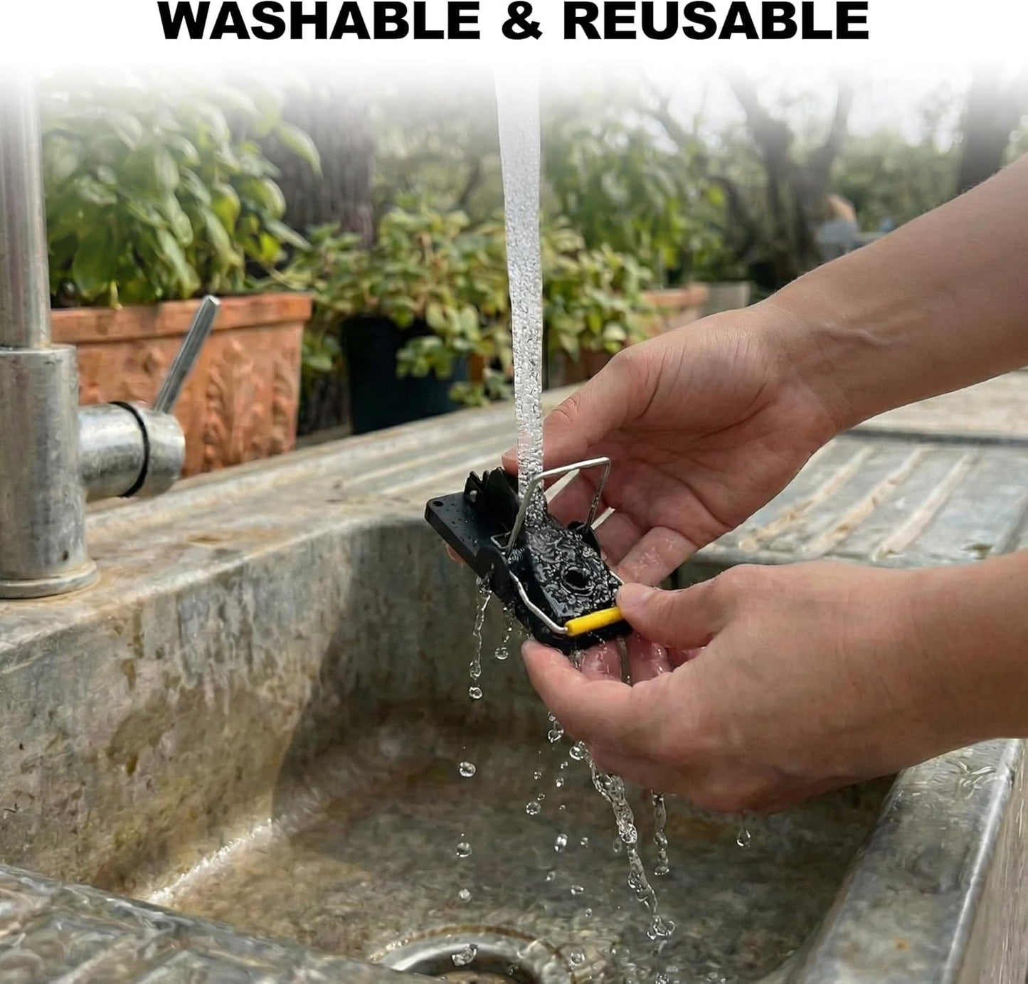 6 X Mouse Trap, 6 Pack Heavy Duty Reusable Snap Traps That Kill Instantly, High Sensitive Mice Catcher UK, Safe and Effective Rodent Trap for Indoors and Outdoors, Easy Set-Up & Clean