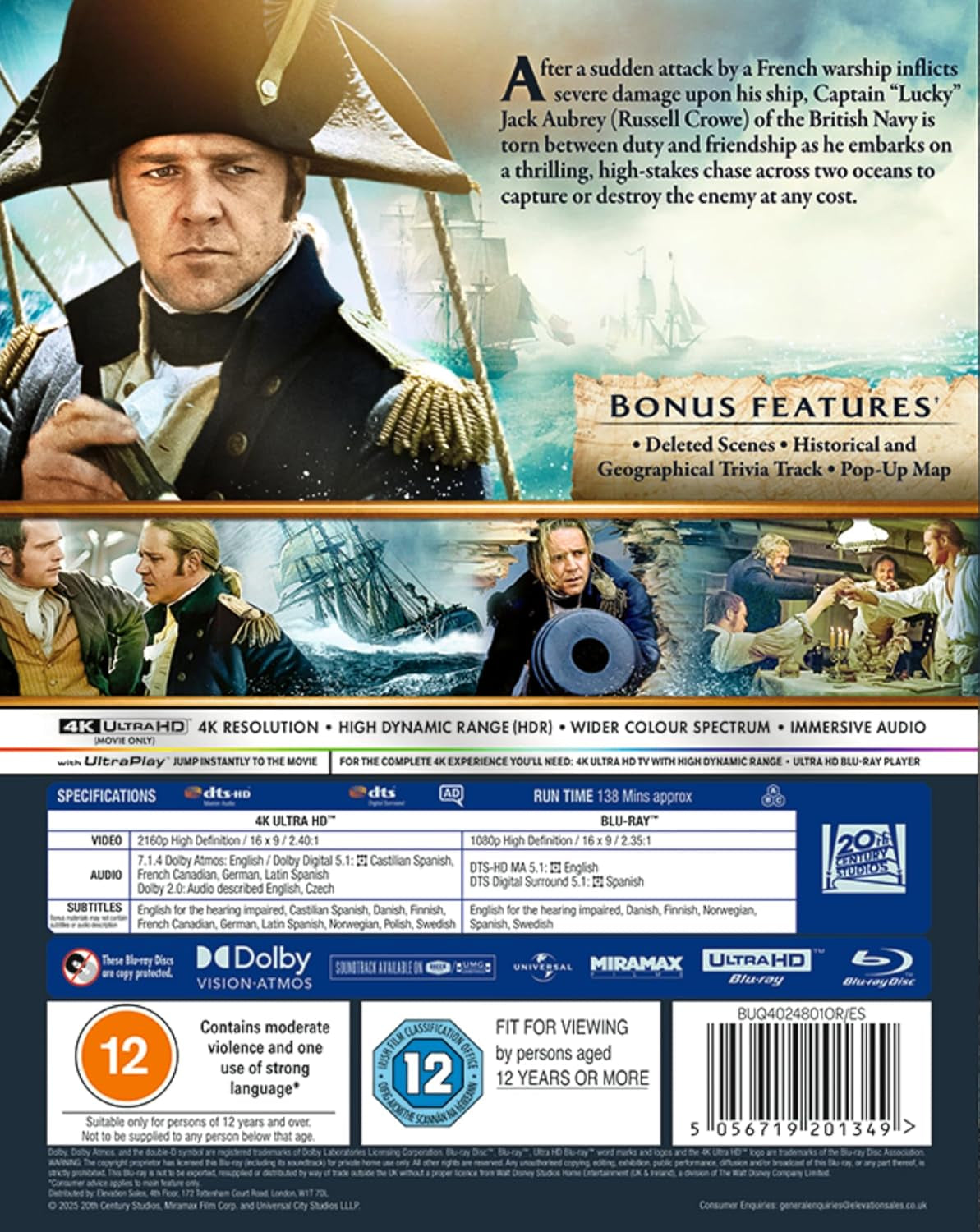 Master and Commander 4K Ultra HD/BD