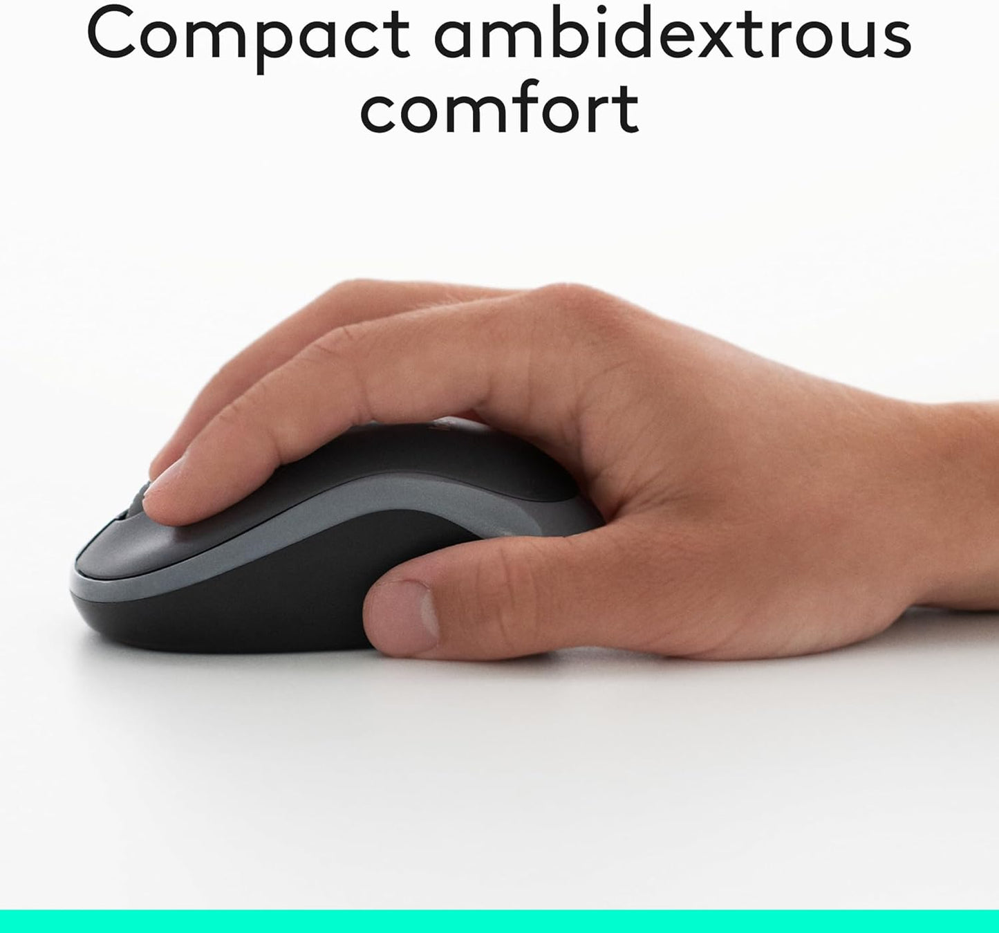 MK270 Wireless Keyboard and Mouse Combo for Windows, 2.4 Ghz Wireless, Compact Mouse, 8 Multimedia and Shortcut Keys, 2-Year Battery Life, for PC, Laptop, QWERTY UK English Layout - Black