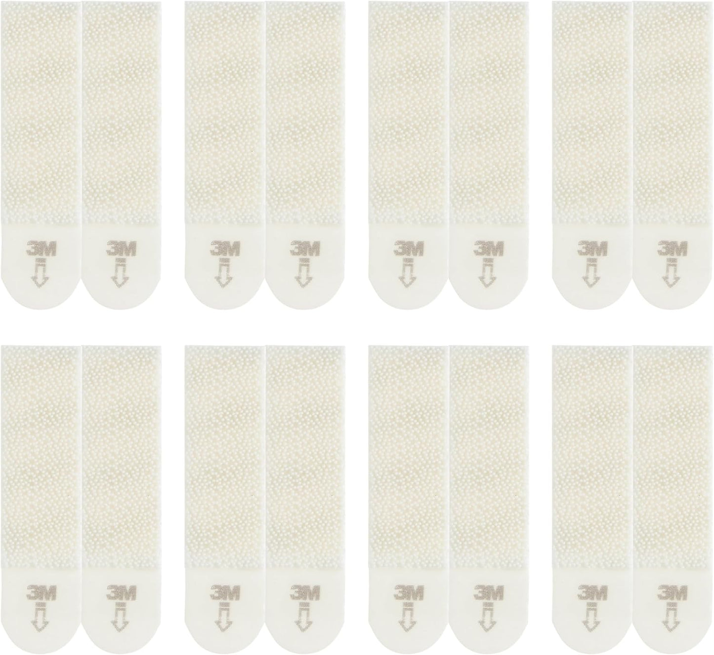 Medium Picture Hanging Strips, Value Pack - 8 Pairs (16 Strips) Adhesive Strips, White - for Pictures, Frames, Mirrors, Wall Décor - Damage Free Hanging