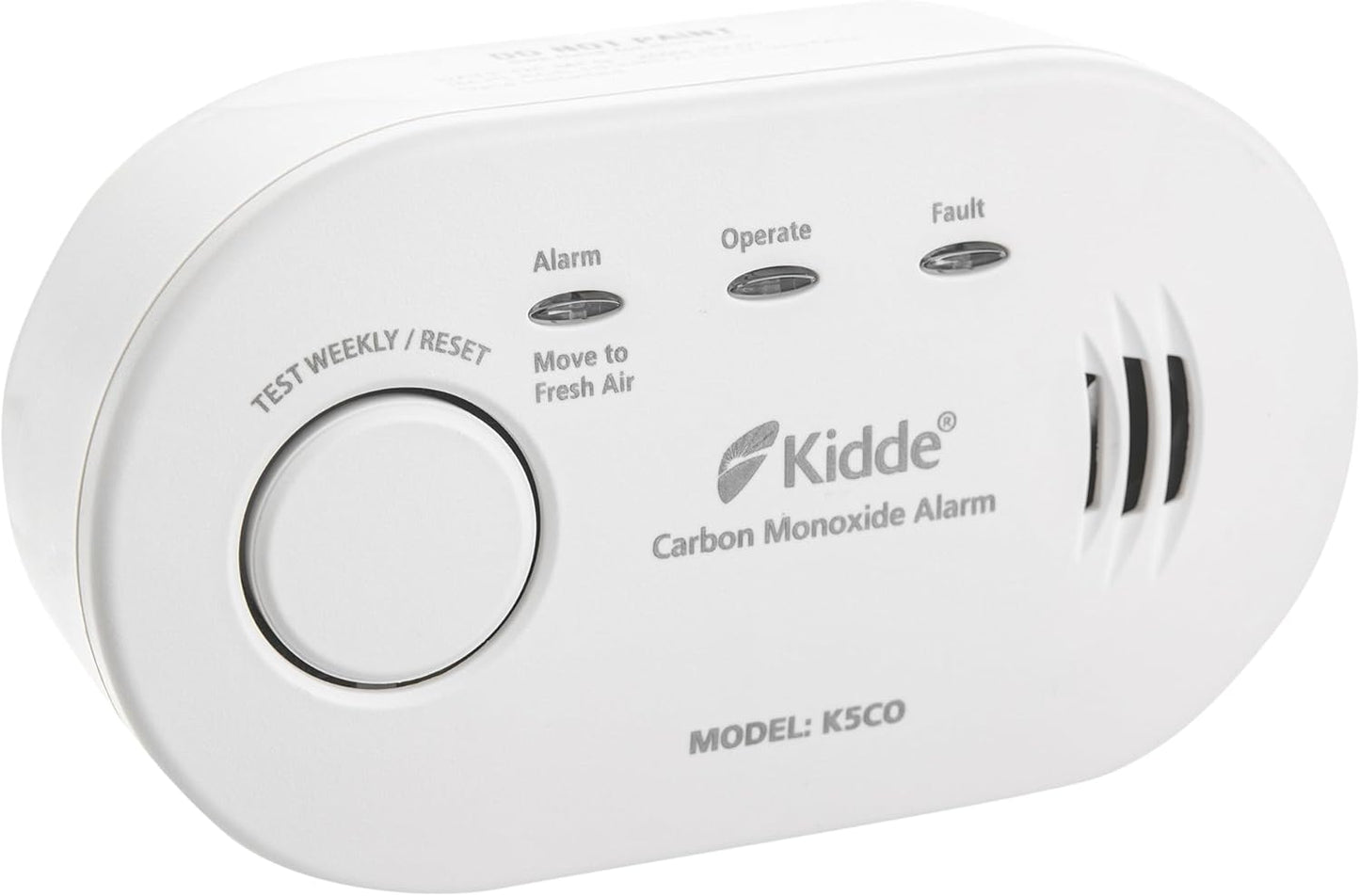 5CO Carbon Monoxide Alarm and Detector with AA Batteries - 10 Year Sensor Life CO Alarm for Home