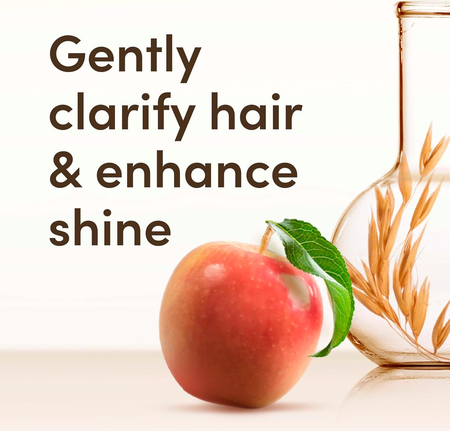 Scalp Soothing Haircare Clarify & Shine Shampoo, Apple Cider Vinegar Blend, for All Hair Types, Soothes Dry, Itchy & Flaky Scalp, Clinically Proven, Sulfate Free, 300Ml