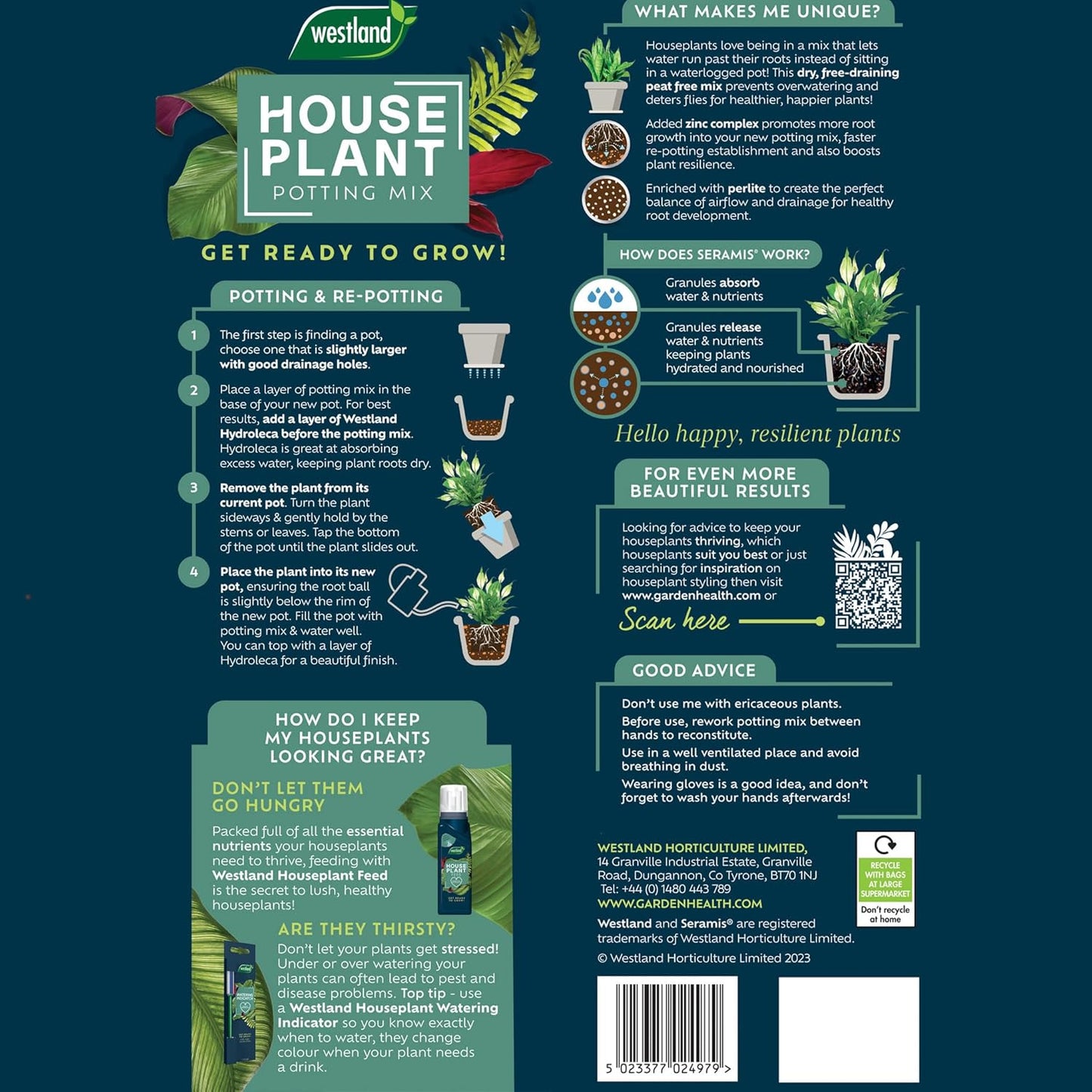 Houseplant Potting Mix 4L Peat Free Soil