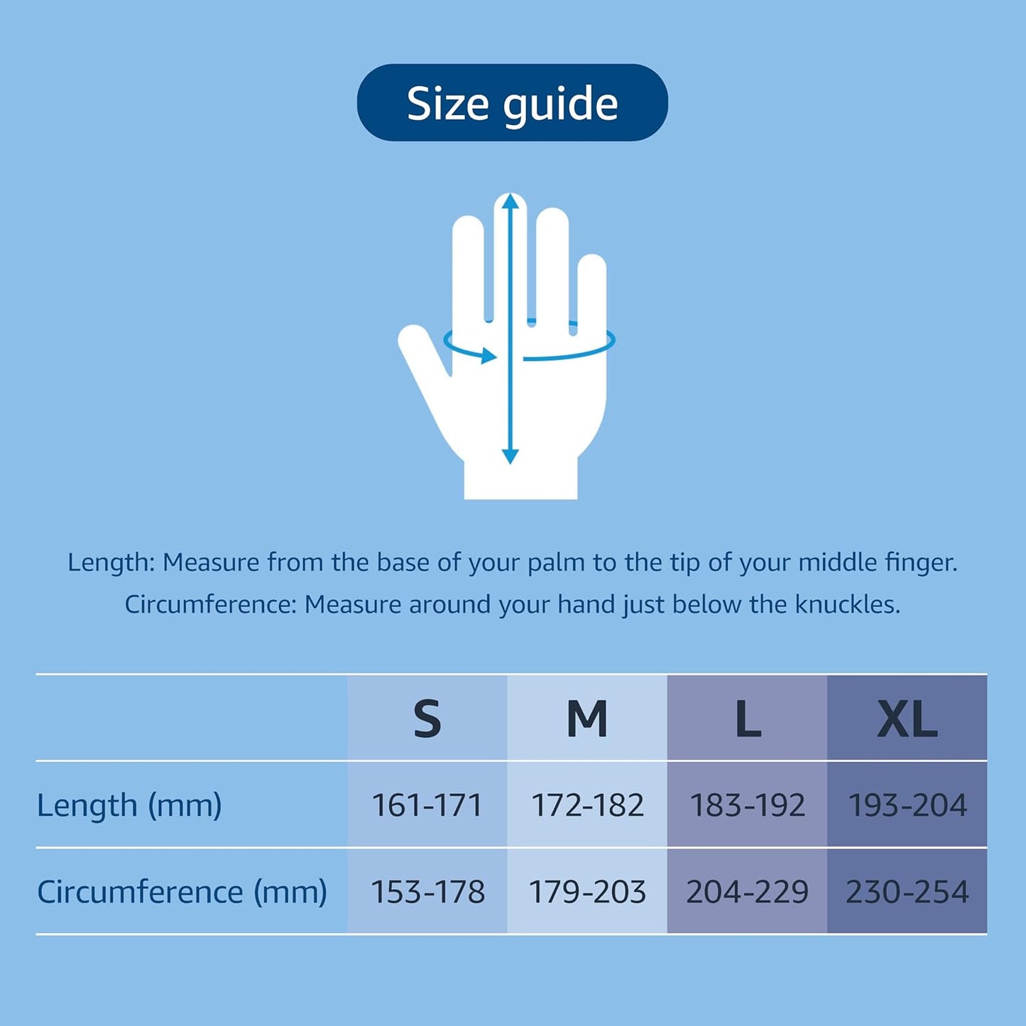 Nitrile Blue Disposable Gloves, Powder-Free, Size M, 100 Count (Previously Hevea Brand)