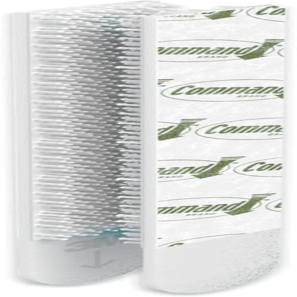 Medium Picture Hanging Strips, Value Pack - 8 Pairs (16 Strips) Adhesive Strips, White - for Pictures, Frames, Mirrors, Wall Décor - Damage Free Hanging