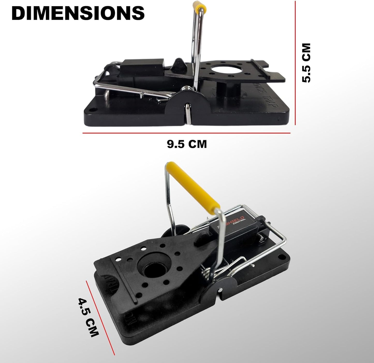 6 X Mouse Trap, 6 Pack Heavy Duty Reusable Snap Traps That Kill Instantly, High Sensitive Mice Catcher UK, Safe and Effective Rodent Trap for Indoors and Outdoors, Easy Set-Up & Clean