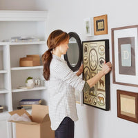 Medium Picture Hanging Strips, Value Pack - 8 Pairs (16 Strips) Adhesive Strips, White - for Pictures, Frames, Mirrors, Wall Décor - Damage Free Hanging