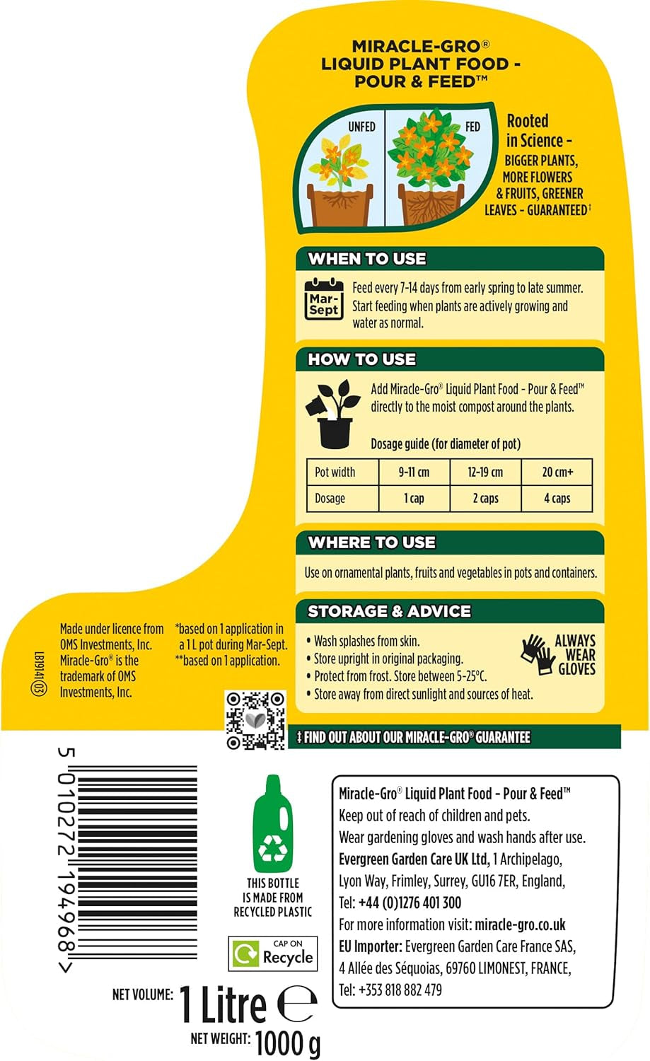 Pour and Feed Liquid Plant Food, 1L