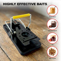 6 X Mouse Trap, 6 Pack Heavy Duty Reusable Snap Traps That Kill Instantly, High Sensitive Mice Catcher UK, Safe and Effective Rodent Trap for Indoors and Outdoors, Easy Set-Up & Clean