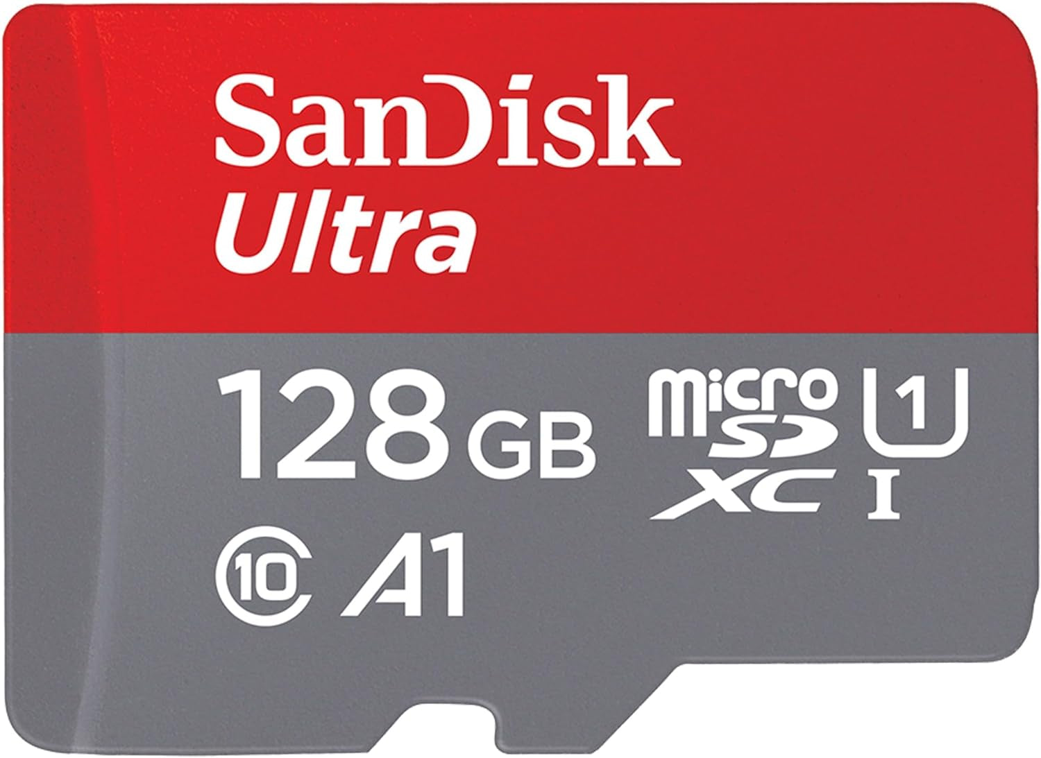 128GB Ultra Microsdxc Card + SD Adapter, Memory Card Full HD, up to 140 Mb/S, for Smartphones and Tablets, with A1 App Performance, UHS-I, Class 10, U1