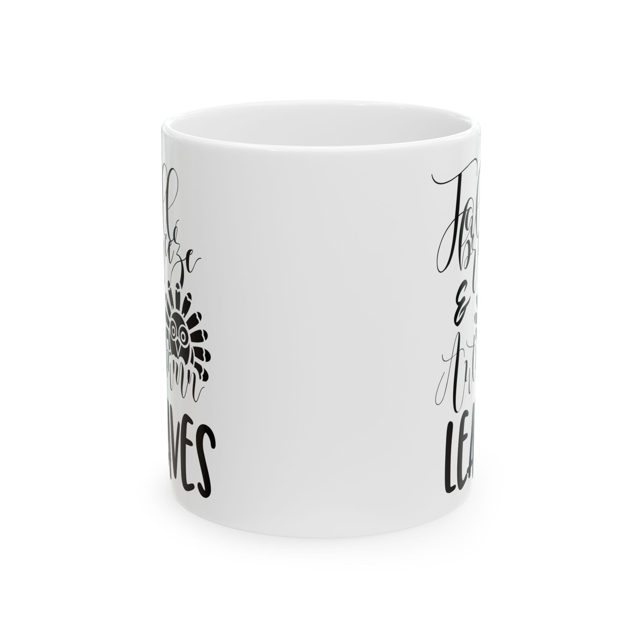 Fall Breeze & Autumn Leaves Ceramic Mug 11oz