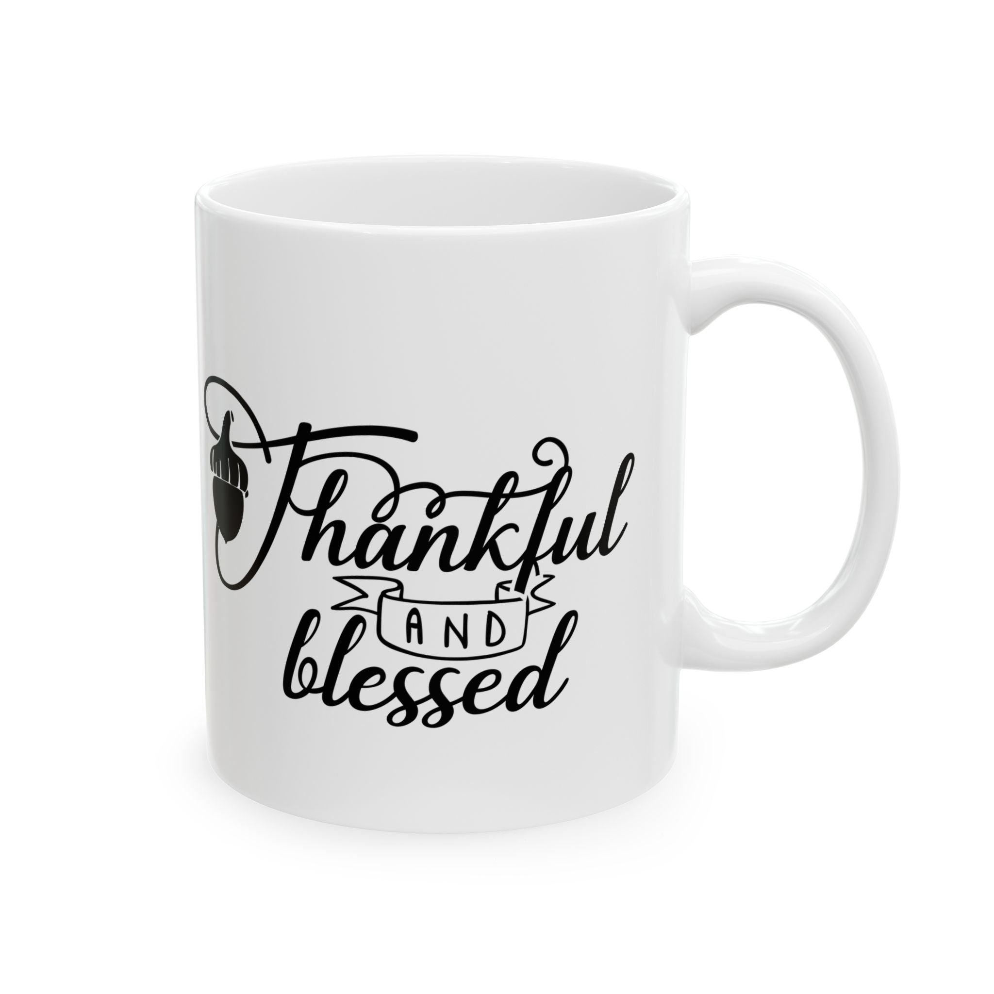 Thankful & Blessed Ceramic Mug 11oz