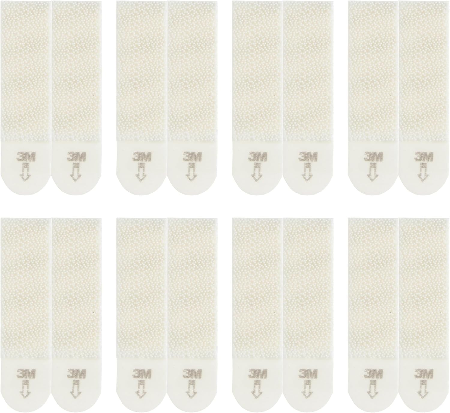 Medium Picture Hanging Strips, Value Pack - 8 Pairs (16 Strips) Adhesive Strips, White - for Pictures, Frames, Mirrors, Wall Décor - Damage Free Hanging