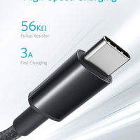 USB C Charger Cable, 2-Pack 3 Ft (0.9 M) USB to USB C Cable, USB a to USB C Braided Phone Charger Cable for Iphone 17/16/15, Ipad Pro, Samsung Galaxy, Macbook Pro,And More