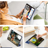 Case for Ipad (A16) 11Th Generation 11 Inch 2025/Ipad 10Th Generation 10.9 Inch 2022, Slim Stand Cover with Hard Translucent Back, Support Touch ID, Auto Wake/Sleep, Abyss Blue