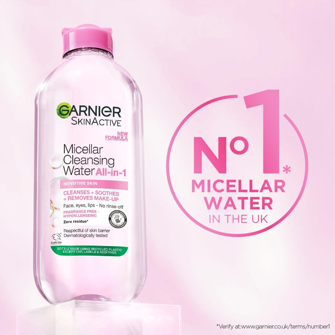 Micellar Cleansing Water 700Ml, Gentle Face Cleanser & Make up Remover, Suitable for All Skin Types Including Sensitive Skin, Soothing Formula, Dermatologically Tested