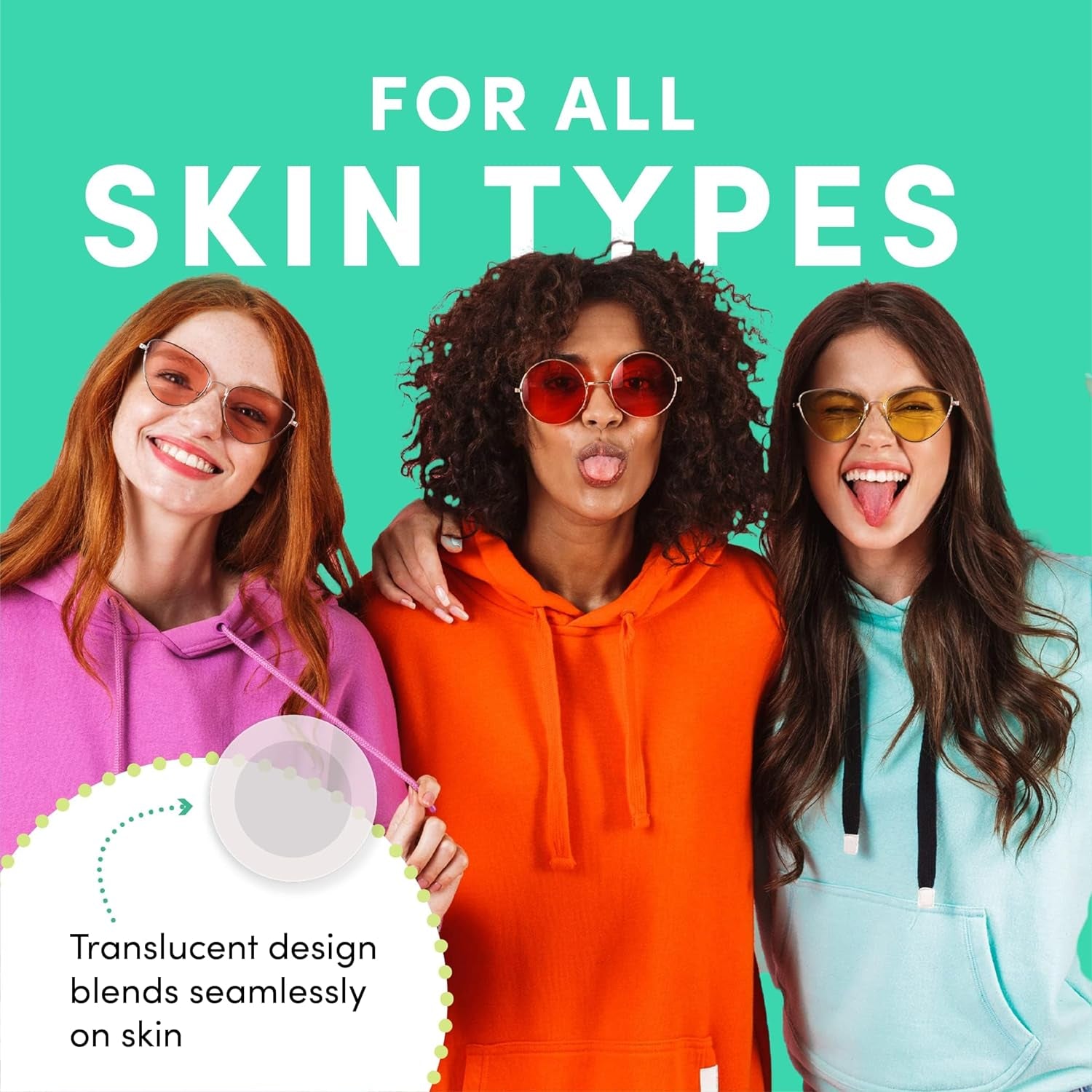 Pimple Patches - Stocking Fillers - Pack of 24 Translucent Hydrocolloid Spot Treatment Stickers for Face - Fast-Acting, Vegan & Cruelty Free - Korean Skin Care