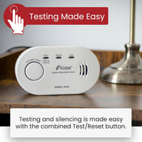 5CO Carbon Monoxide Alarm and Detector with AA Batteries - 10 Year Sensor Life CO Alarm for Home