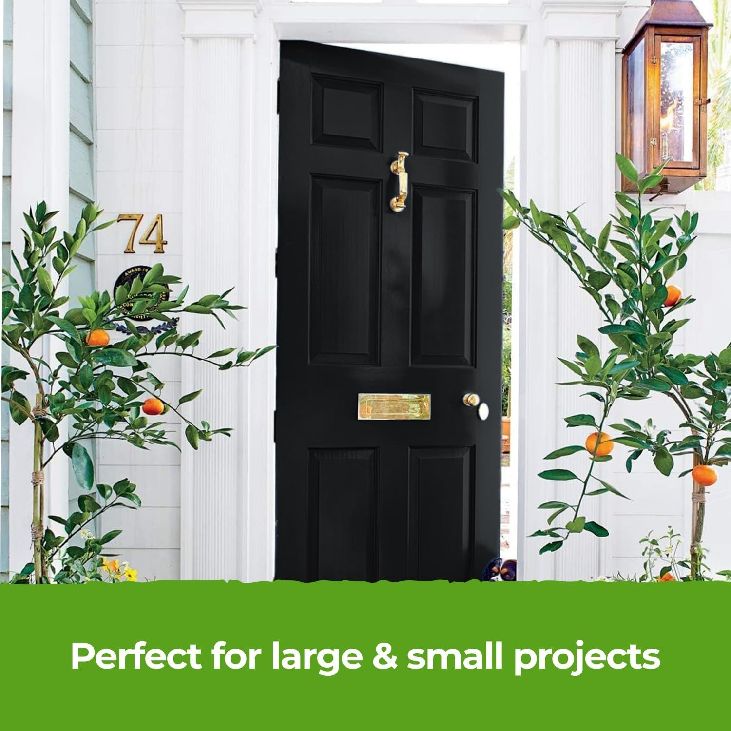 All-In-One Paint & Primer - Black Matt, 250 Ml | Multi-Surface 1 Coat Formula | Easy Indoor & Outdoor Decorating for Home & Garden Walls, Floors & Furniture | Durable, Water-Based & Low VOC