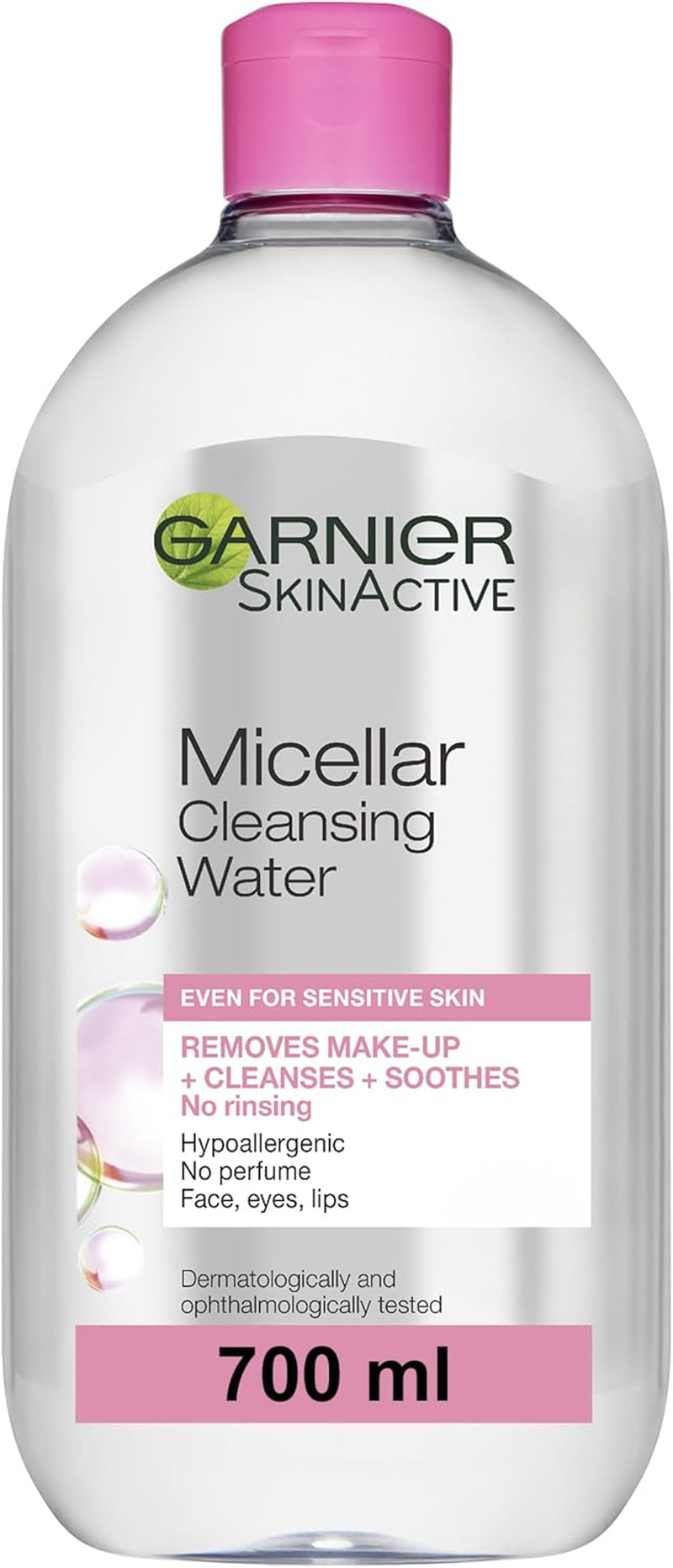 Micellar Cleansing Water 700Ml, Gentle Face Cleanser & Make up Remover, Suitable for All Skin Types Including Sensitive Skin, Soothing Formula, Dermatologically Tested