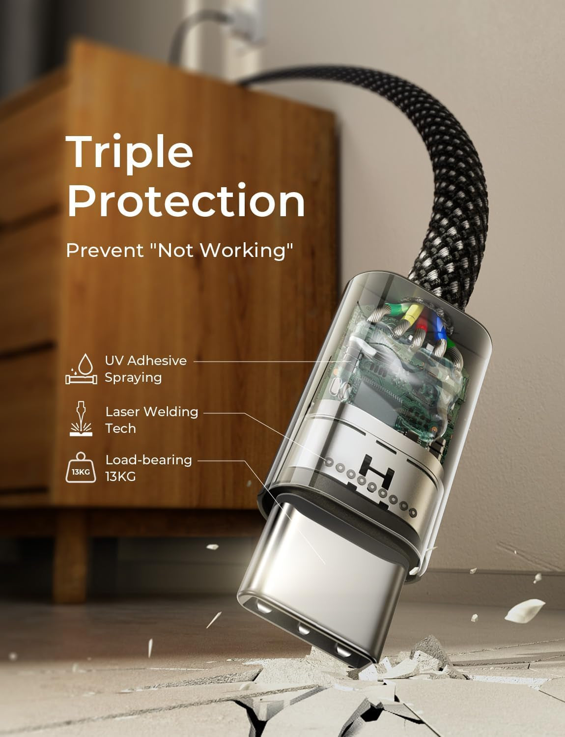 USB C to USB C Cable Charger 4-Pack [0.5/1/2/2M] for USBC to USBC Cable 60W C to Type C Charger Cables Fast Charging for Iphone 17 Pro Max 16 15 Ipad Pro Air Samsung Galaxy S25 S24 Pixel Switch