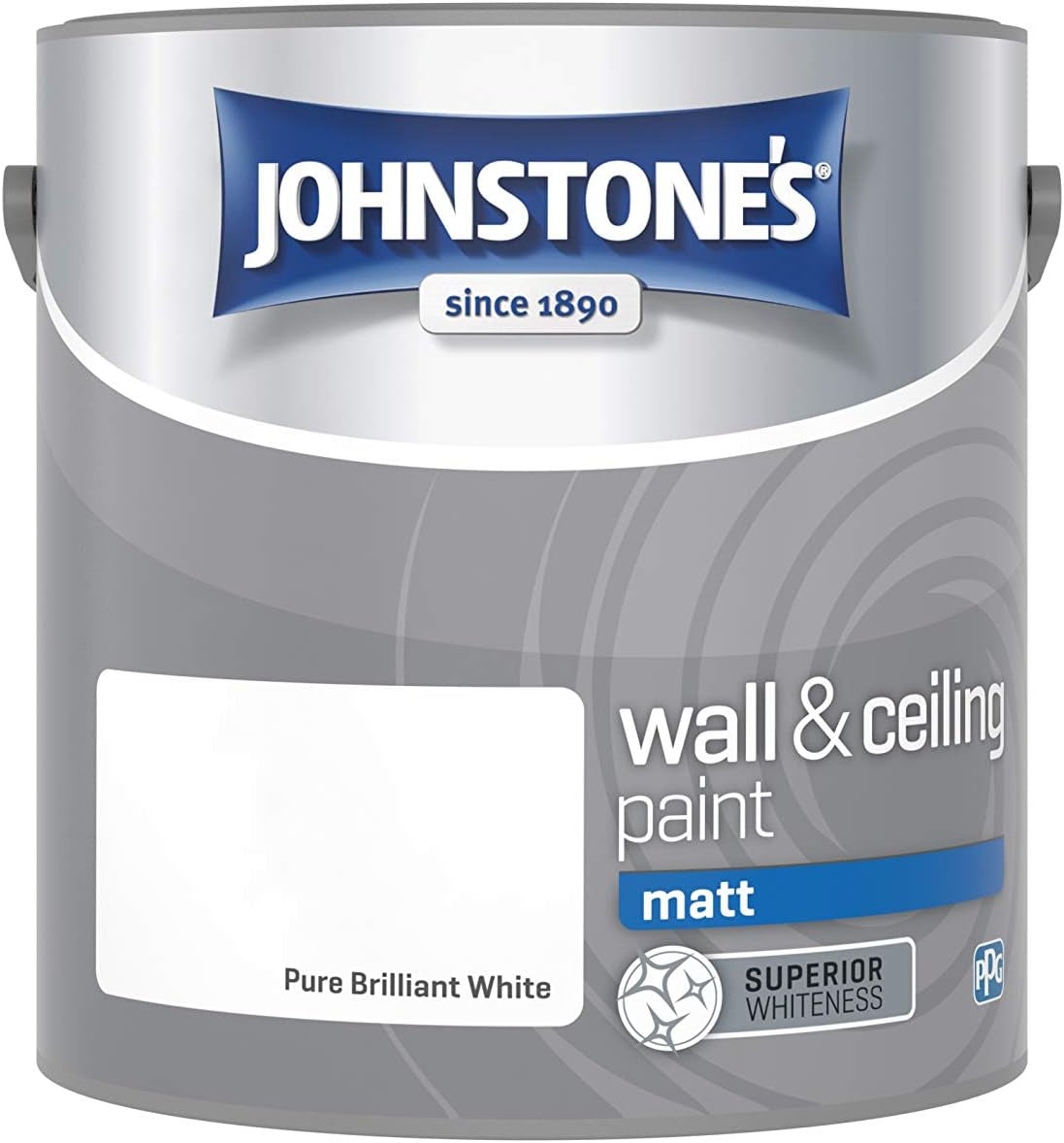 - Wall & Ceiling Paint - Pure Brilliant White - Matt Finish - Emulsion Paint - Fantastic Coverage - Easy to Apply - Dry in 1-2 Hours - 12M2 Coverage per Litre - 2.5L