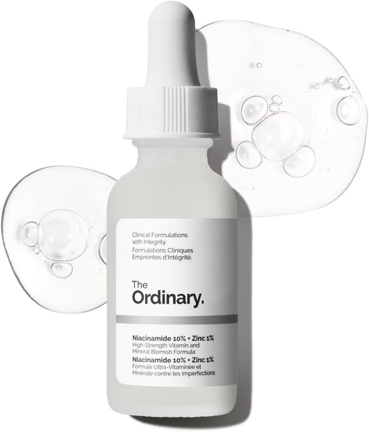 The Ordinary Niacinamide 10% + Zinc 1%, Brightening & Smoothing Serum for Blemish-Prone Skin, 30Ml