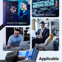 Ethernet Cable 5M, Cat 8 Internet Cable Flat High-Speed 40Gbps 2000Mhz Network Cable, Gigabit Braided RJ45 LAN Cable Patch Cord Compatible for Pc/Laptop, PS5, Xbox, Modem, Router, Switch, TV