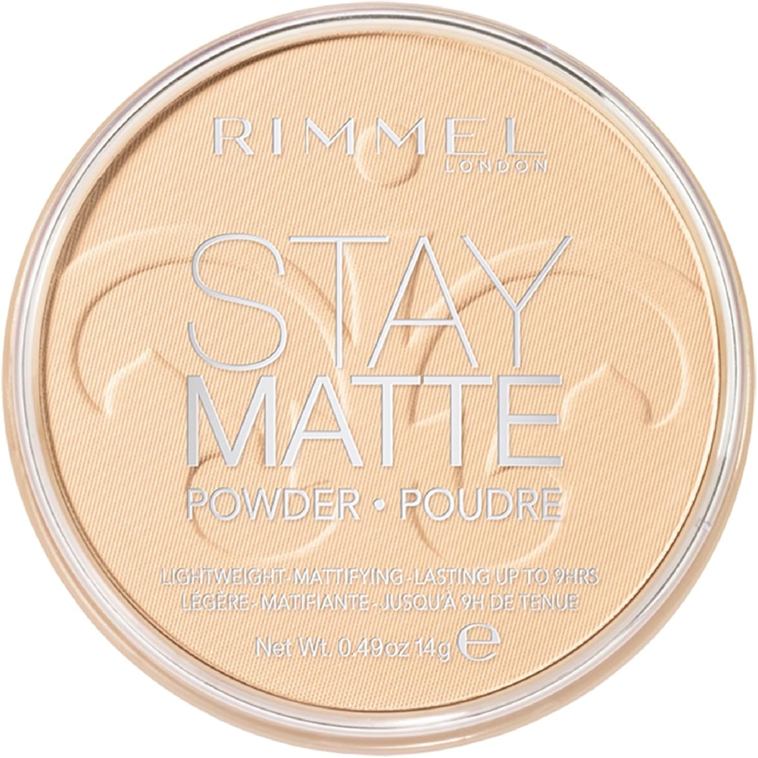 LONDON - Stay Matte Pressed Powder - Lightweight, Oil Absorbing, Smooth Non-Powdery Texture, Lasting up to 5Hrs - for All Skin Types - Dermatologically Tested - Transparent - 14G