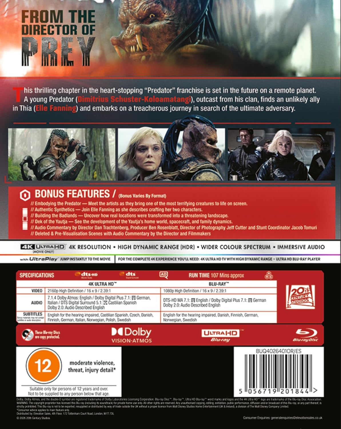 Predator Badlands 4K Ultra HD