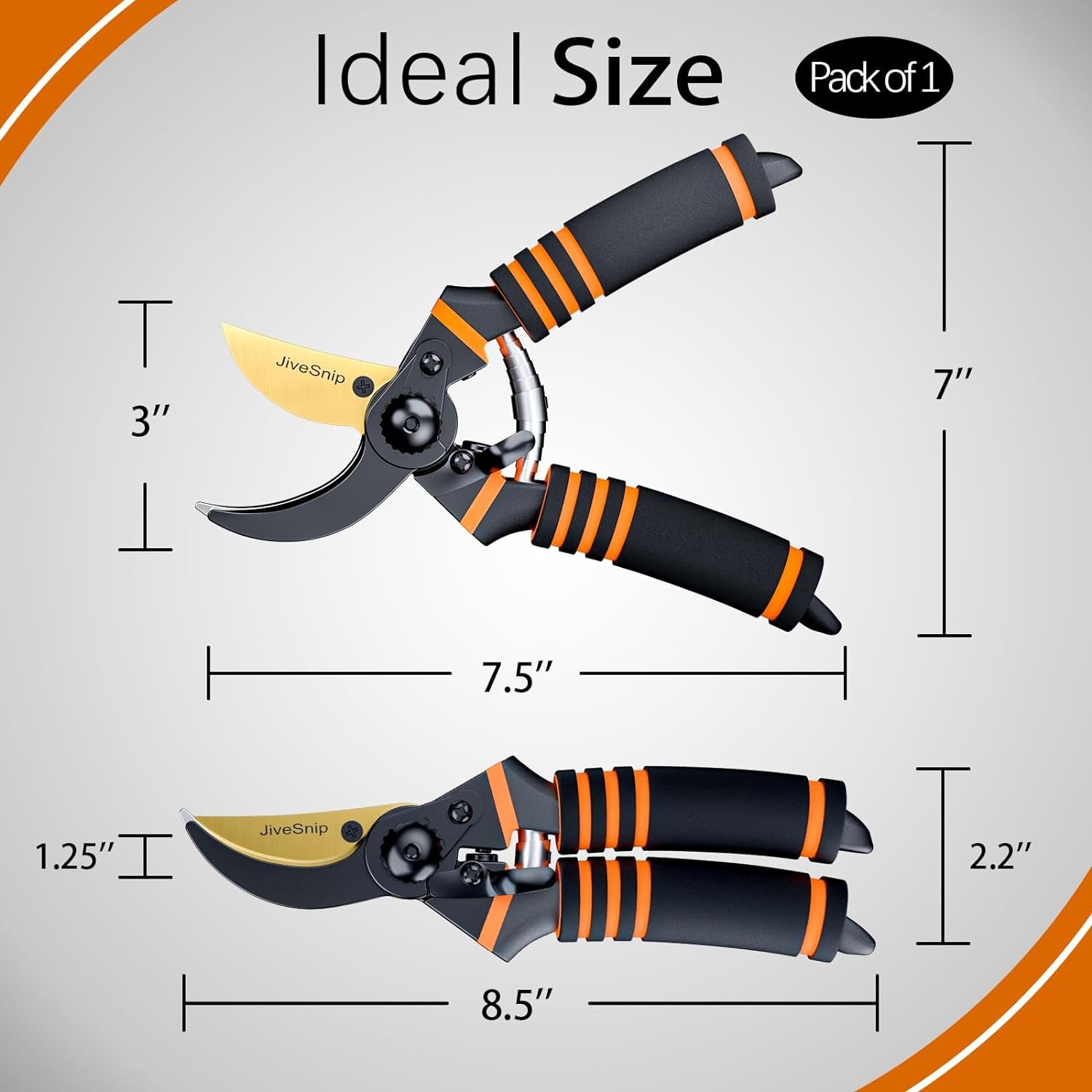 Premium Titanium Garden Secateurs - Professional Bypass Pruning Shears for Plants, Hedges, and Flowers