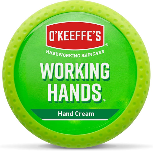 O’Keeffe’S Working Hands, 96G Jar - Hand Cream for Extremely Dry, Cracked Hands | Instantly Boosts Moisture Levels, Creates a Protective Layer & Prevents Moisture Loss