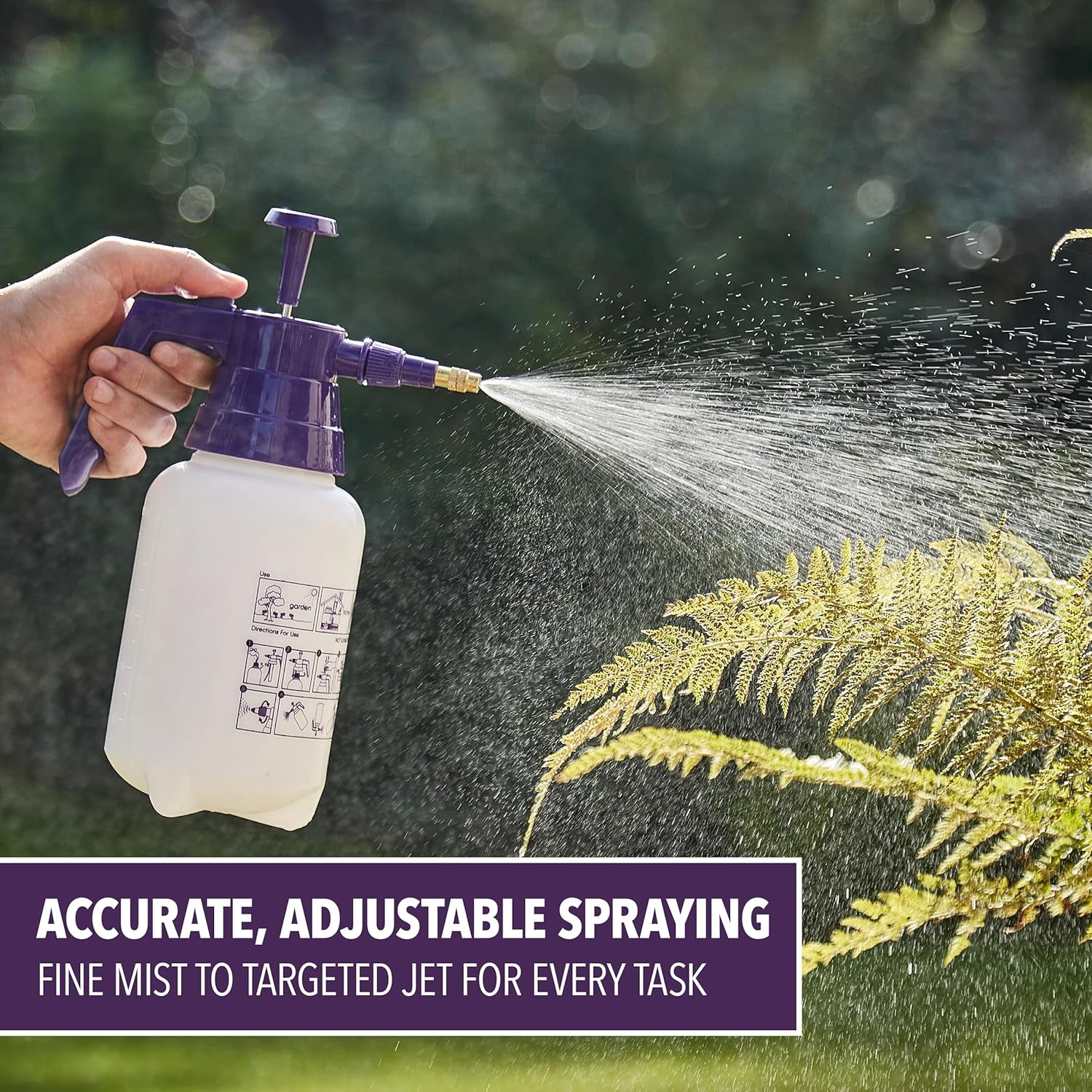 All Ways Multi-Use Pump Action Pressure Sprayer – 1 L, Adjustable for Home & Garden Use - Indoor Plants, Cleaning, Outdoor, Garden, Fertilisers, Pesticides & Weed Killers