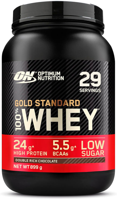 , Gold Standard 100% Whey Protein Powder, Double Rich Chocolate, 899G, 29 Servings
