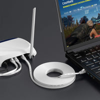 Ethernet Cable 5M, Cat6/Cat 6E Ethernet Cable High Speed with Network Patch Cords, LAN Cable with Rj45 Connector for Router Modem Faster than Cat 5E/Cat 5-White