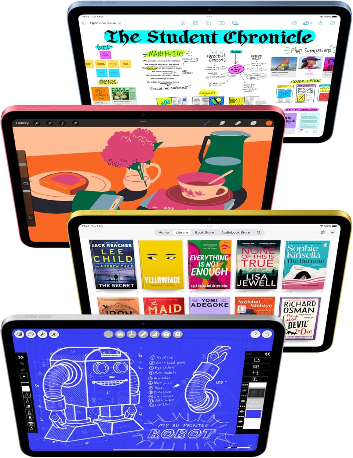 Ipad 11-Inch: A16 Chip, 11-Inch Model, Liquid Retina Display, 128GB, Wi-Fi 6, 12MP Front / 12MP Back Camera, Touch ID, All-Day Battery Life — Silver