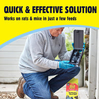 All-Weather Rodent Block - 30 X 10G, for Mice and Rats, Damp-Proof, Weather-Resistant - Super Strength and Highly Effective, Pet Safe, Blue