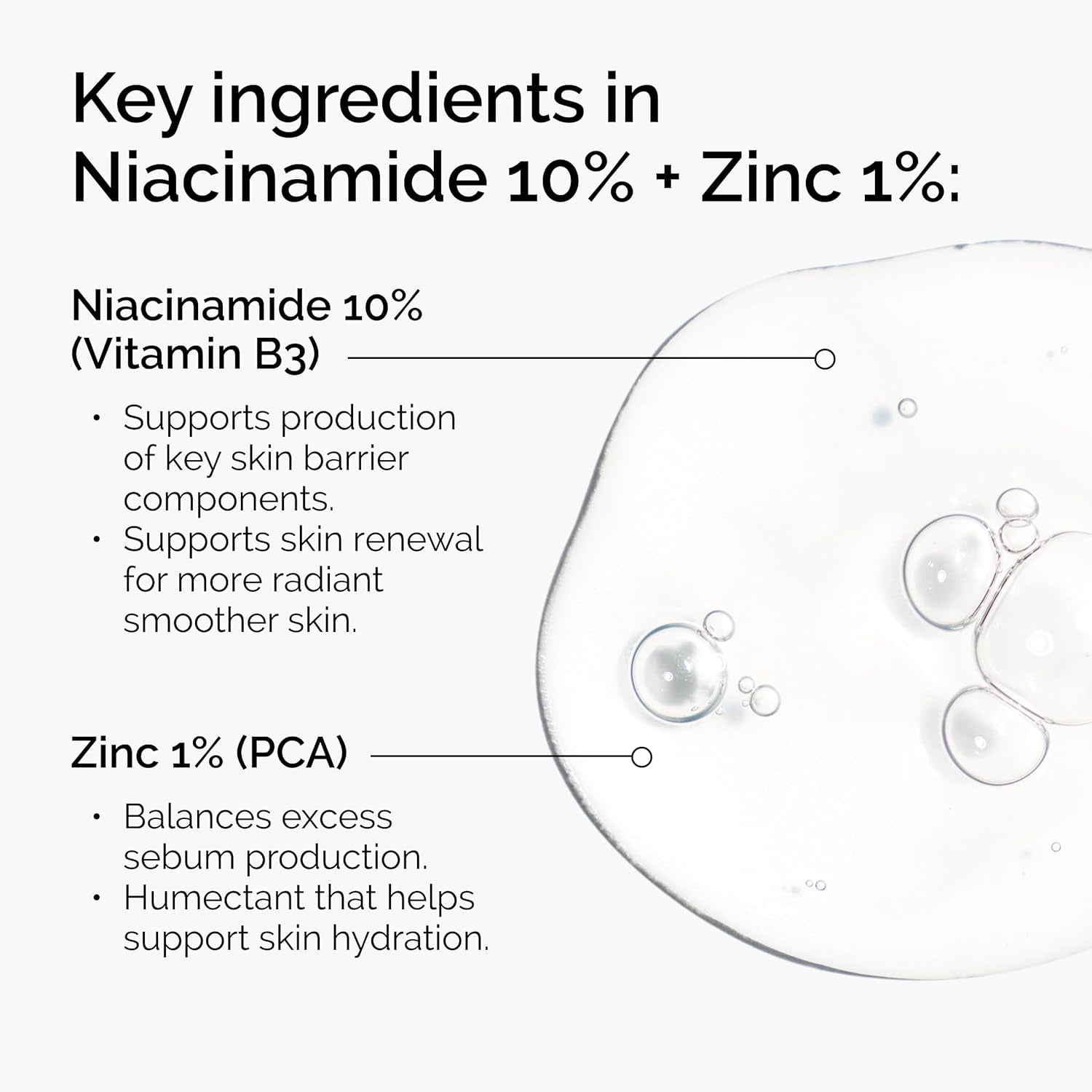 The Ordinary Niacinamide 10% + Zinc 1%, Brightening & Smoothing Serum for Blemish-Prone Skin, 30Ml