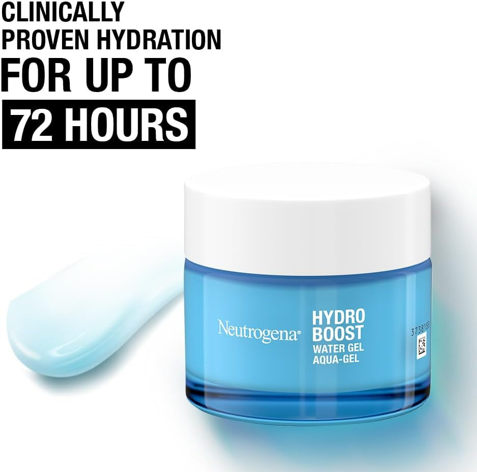 Hydro Boost Water Gel (1X 50Ml), Oil-Free Face Cream with Hyaluronic Acid, Amino Acids and Electrolytes, Lightweight Face Care with 72 Hour Hydration, for Acne-Prone and Sensitive Skin