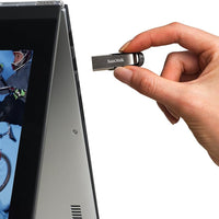 128GB Ultra Flair USB 3.0 Flash Drive USB Stick, Memory Stick with Transfer Speeds up to 150 Mb/S, Password Protection, Durable, Sleek Metal Casing Silver/Black