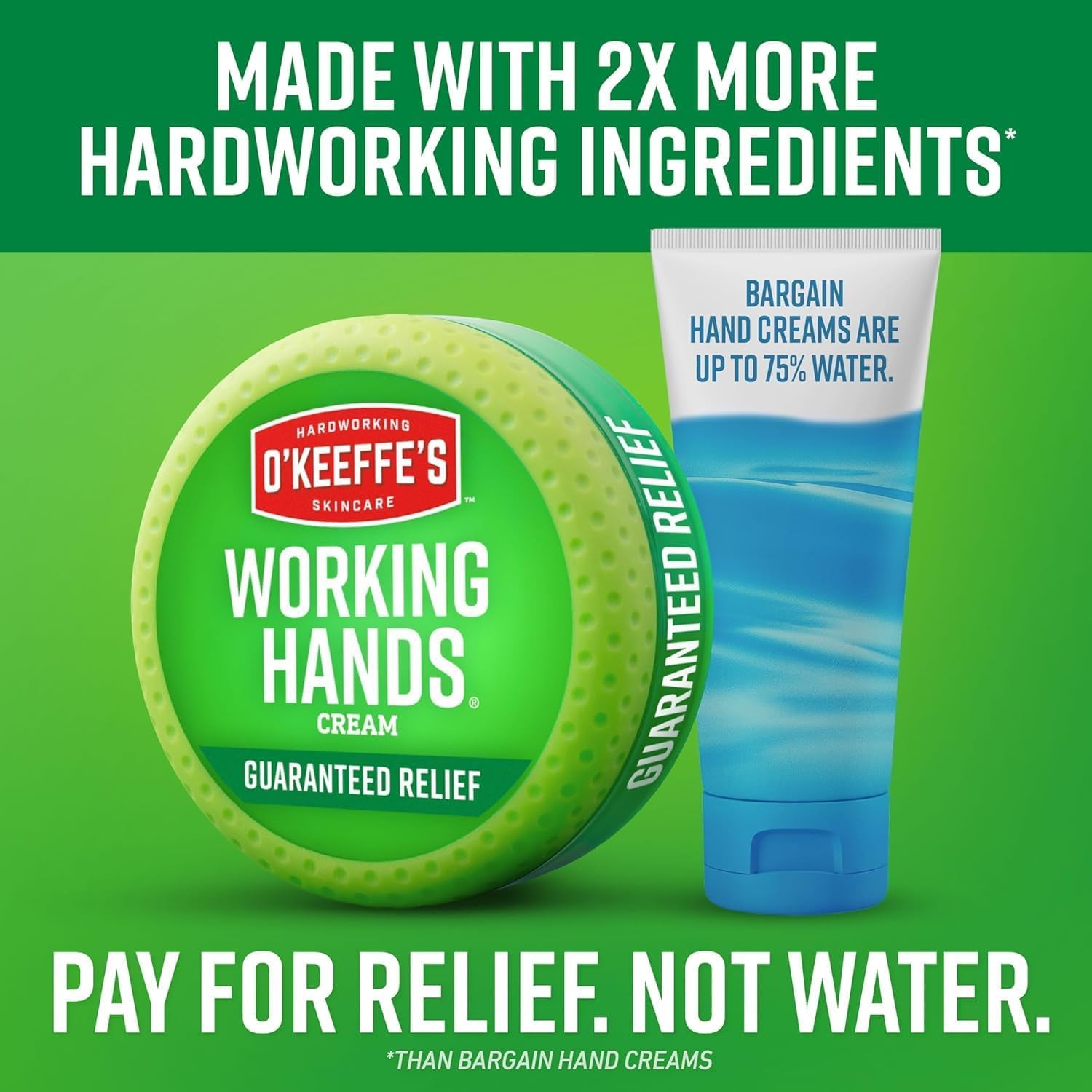 O’Keeffe’S Working Hands, 96G Jar - Hand Cream for Extremely Dry, Cracked Hands | Instantly Boosts Moisture Levels, Creates a Protective Layer & Prevents Moisture Loss