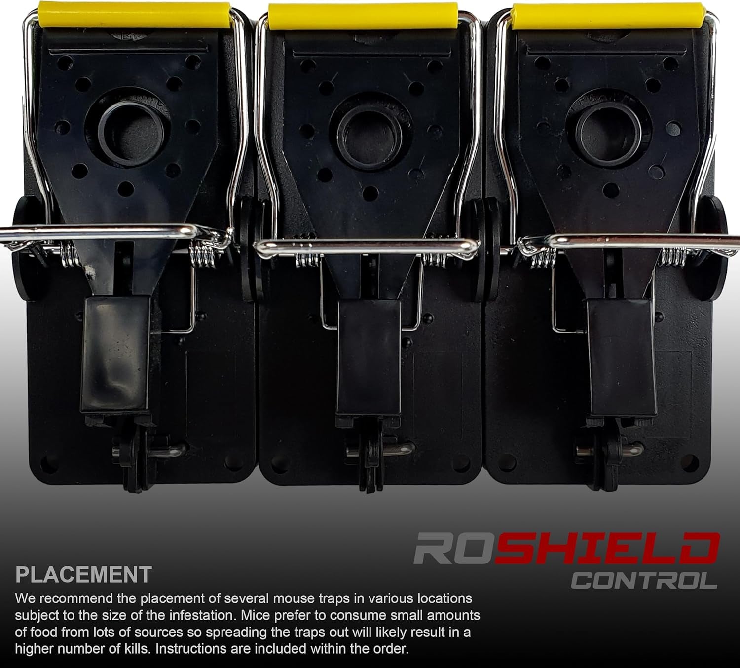 6 X Mouse Trap, 6 Pack Heavy Duty Reusable Snap Traps That Kill Instantly, High Sensitive Mice Catcher UK, Safe and Effective Rodent Trap for Indoors and Outdoors, Easy Set-Up & Clean