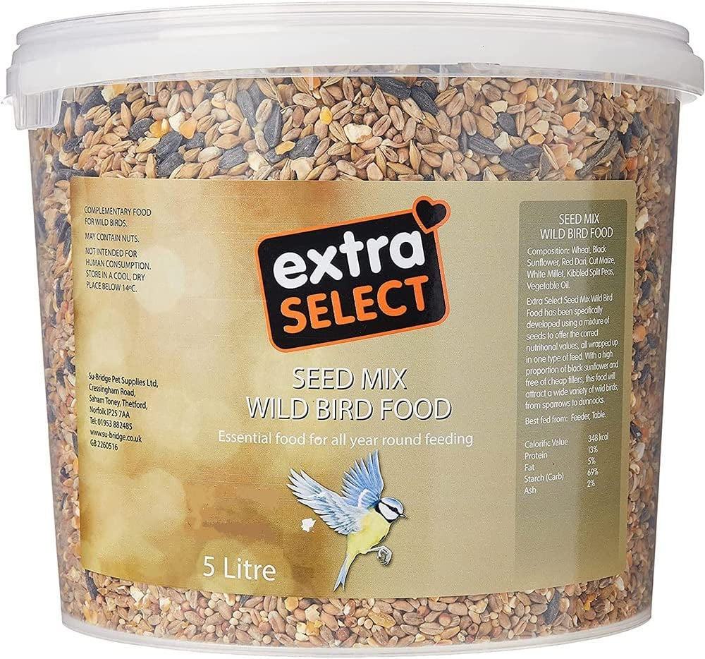 Seed Mix Wild Bird Food, 5 Litre (Package May Vary)