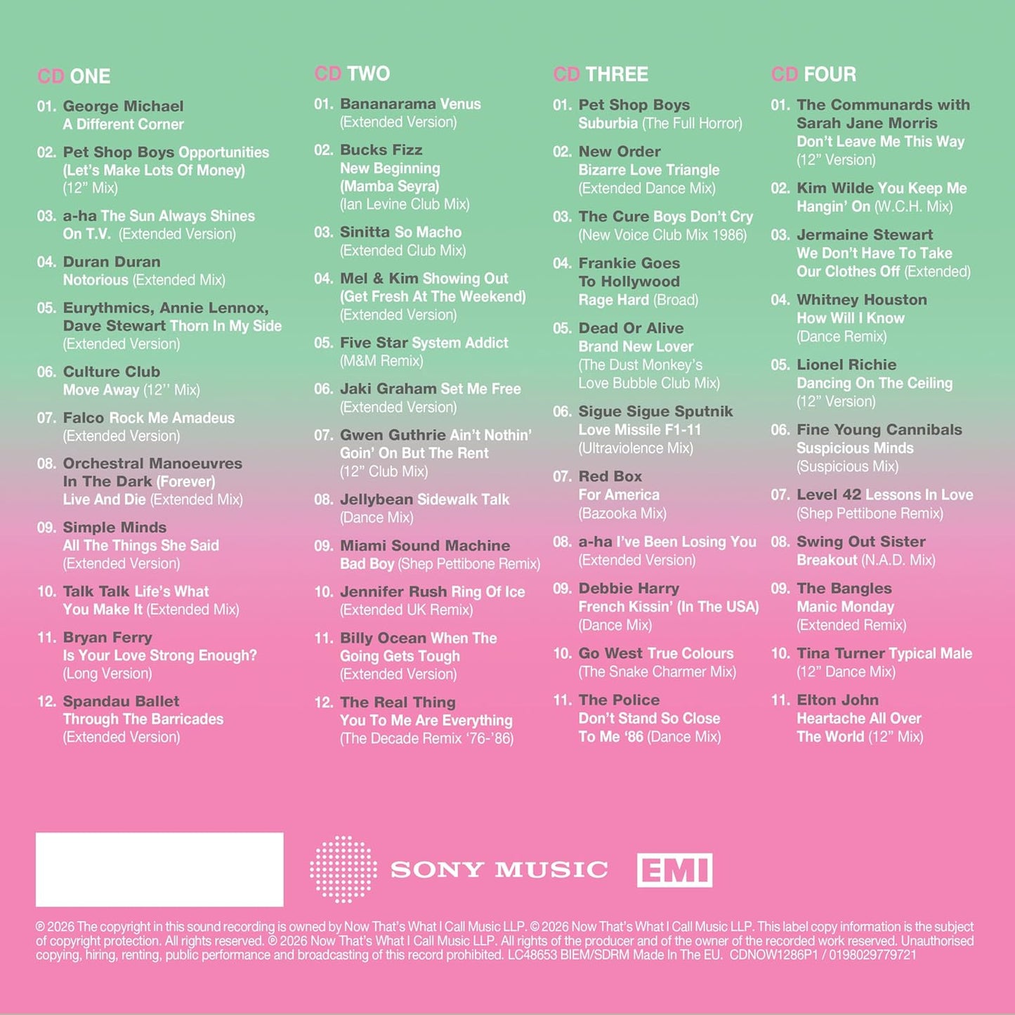 NOW 12” 80S: 1986 – Part One