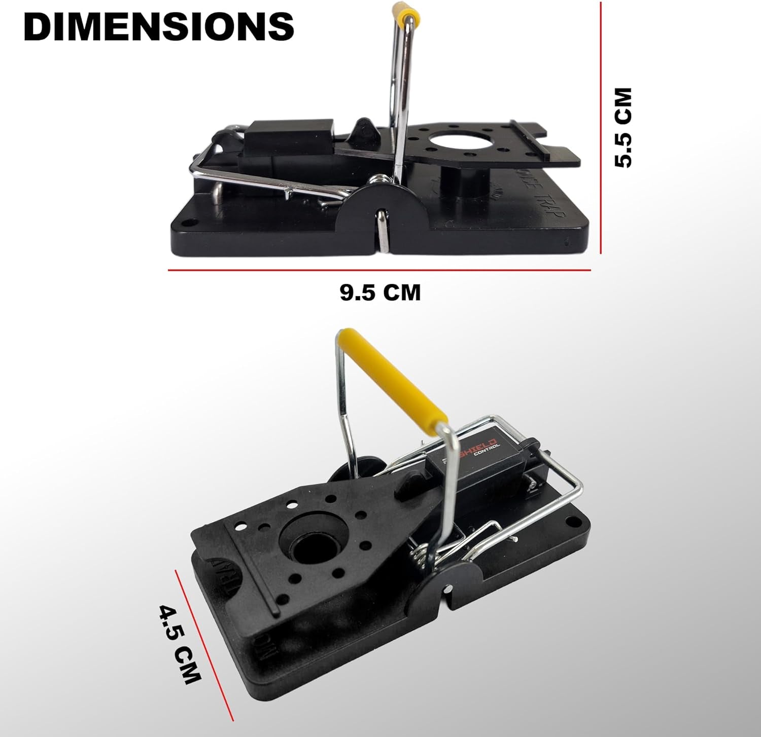 6 X Mouse Trap, 6 Pack Heavy Duty Reusable Snap Traps That Kill Instantly, High Sensitive Mice Catcher UK, Safe and Effective Rodent Trap for Indoors and Outdoors, Easy Set-Up & Clean