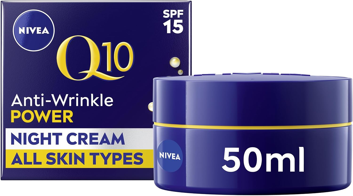 Q10 Anti-Wrinkle Power Firming Night Cream (50Ml), Hydrating Night Moisturiser to Reduce Lines and Wrinkles, Night Cream for Firmer Skin in 7 Days