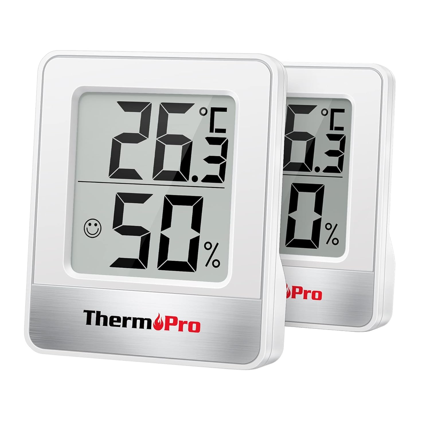 TP49-2 Digital Room Thermometer Indoor Hygrometer Mini Temperature Monitor Humidity Meter for Home Office Air Comfort Thermo Hygrometer
