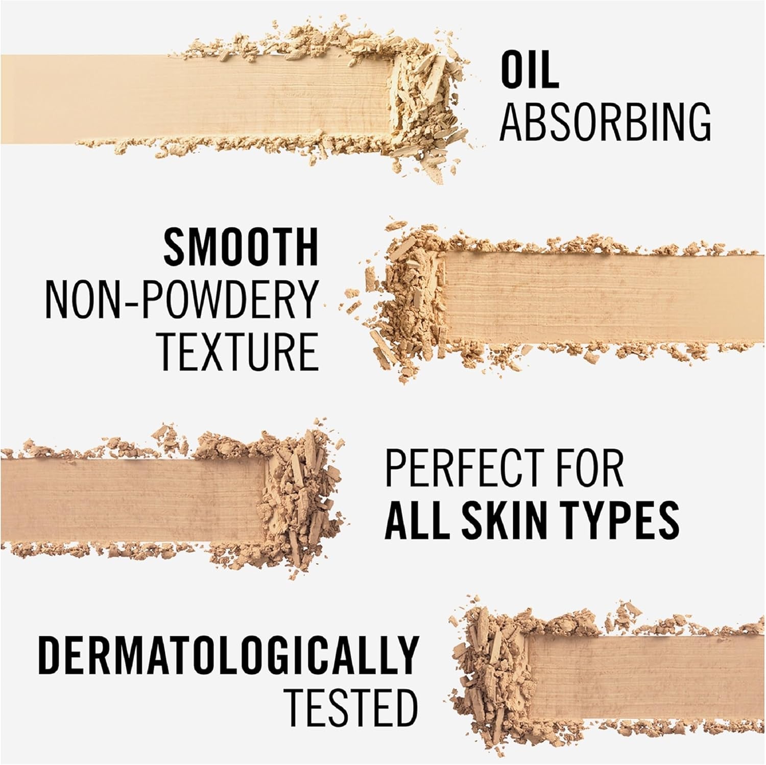 LONDON - Stay Matte Pressed Powder - Lightweight, Oil Absorbing, Smooth Non-Powdery Texture, Lasting up to 5Hrs - for All Skin Types - Dermatologically Tested - Transparent - 14G