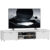 HOMCOM Modern Unit for TV w/ Cabinet Shelf for Living Room White