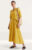 M&S Womens Yellow Midi Dress Tie Waist